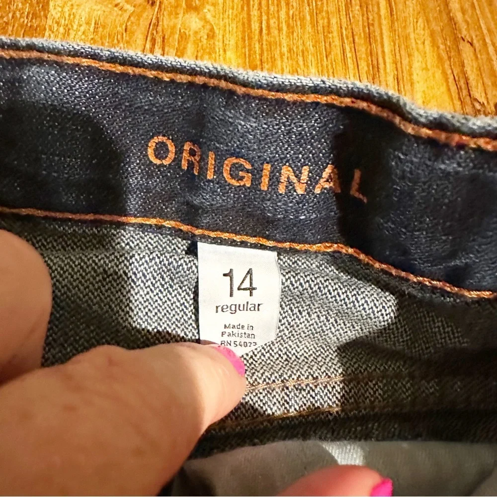 Two Pairs Boys Denim Jeans Straight Leg Blue Gap‎ Grey Denizen Levi’s